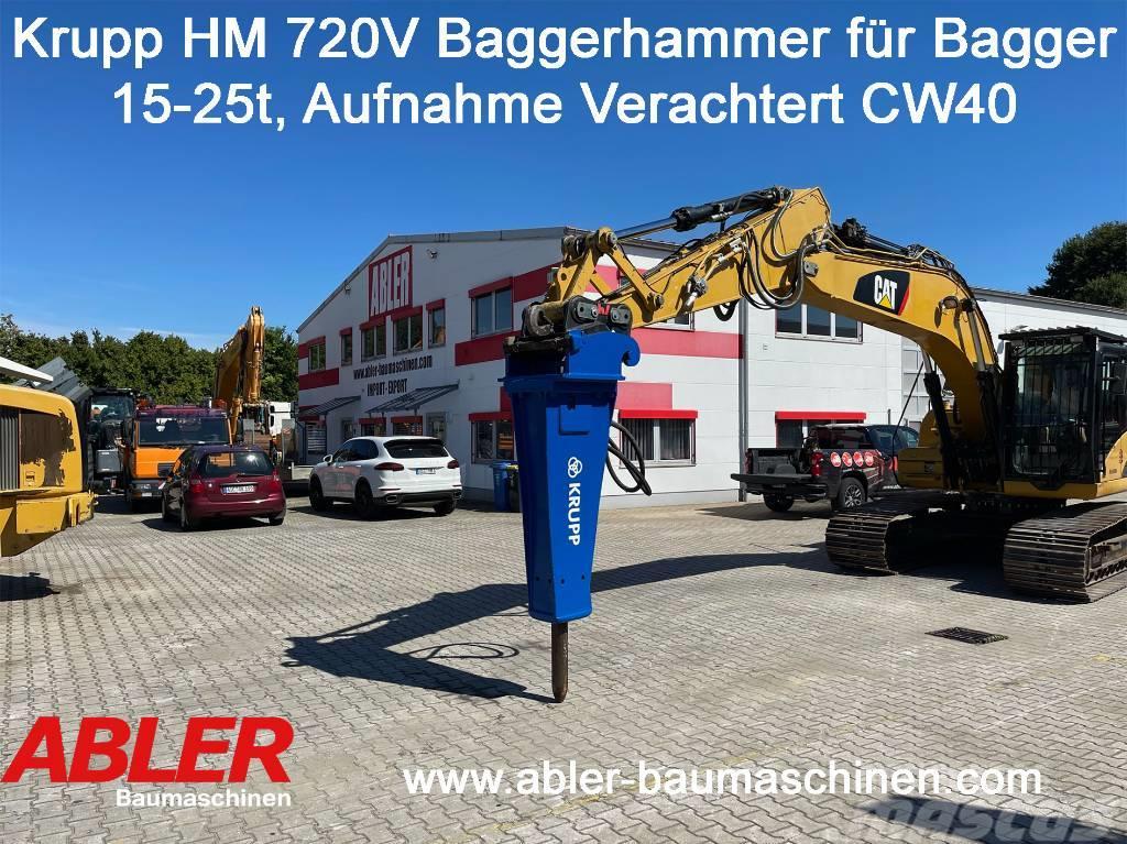 Krupp HM 720 V Abbruchhammer für Bagger 15-25t Escavadoras de demolição