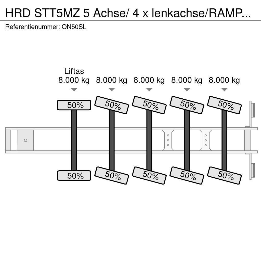 HRD STT5MZ 5 Achse/ 4 x lenkachse/RAMPEN/EXTENDABLE!! Semi Reboques Carga Baixa