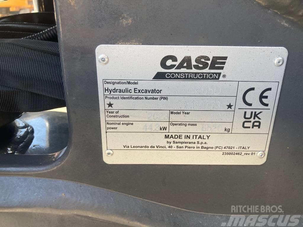 CASE CX65D Mini Escavadoras <7t