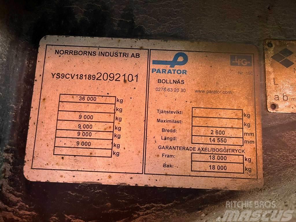 Parator CV 18-18 VECTOR 1850 / BOX L=12332 mm Reboques caixa de temperatura controlada
