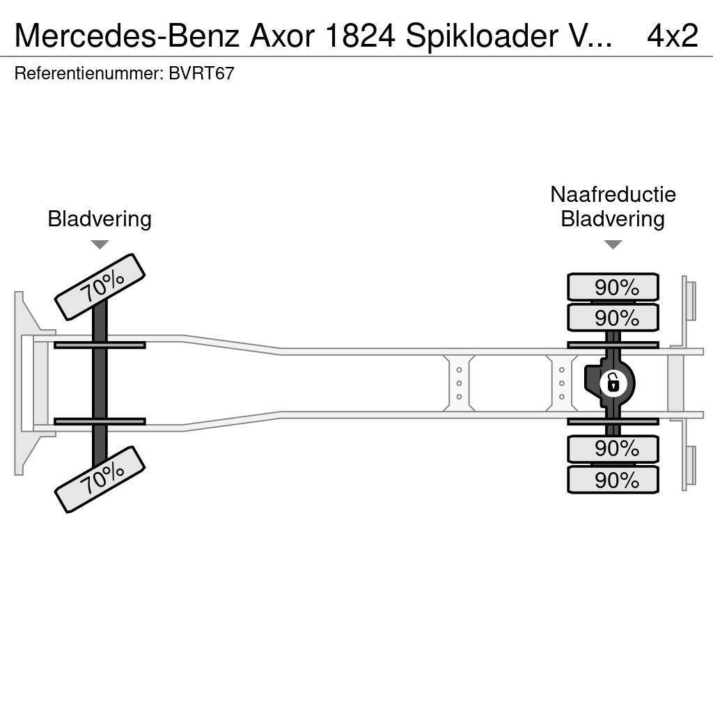 Mercedes-Benz Axor 1824 Spikloader VDL Euro5 Valid inspection 1- Camiões multibenne