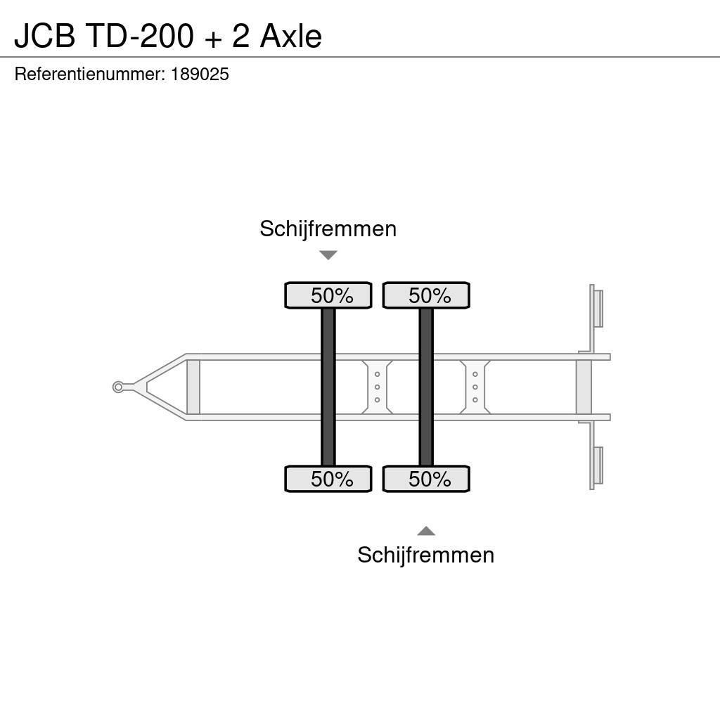 JCB TD-200 + 2 Axle Reboques de cortinas laterais