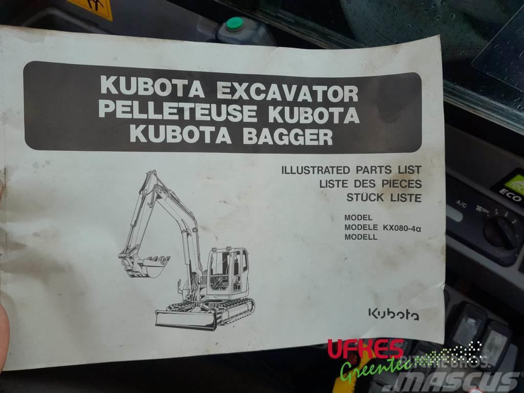 Kubota KX080-4 Alpha Escavadoras Midi 7t - 12t