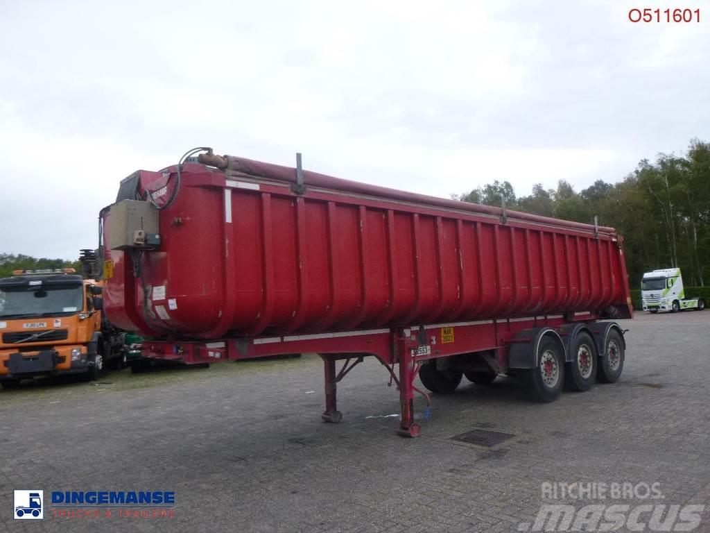 Fruehauf Tipper trailer alu 34.6 m3 + tarpaulin Semi Reboques Basculantes