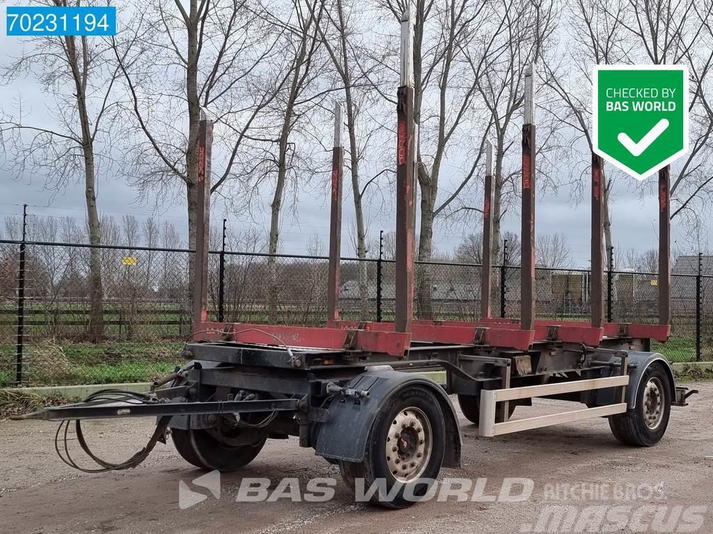  Pavic HTA 18 2 axles Holztransport Wood SAF Reboques de transporte de troncos