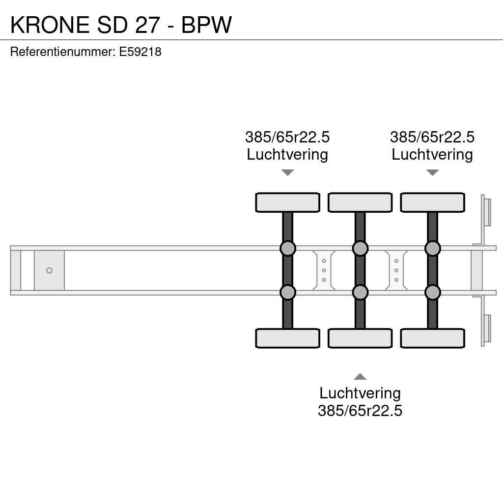 Krone SD 27 - BPW Semi-Reboques Caixa Fechada
