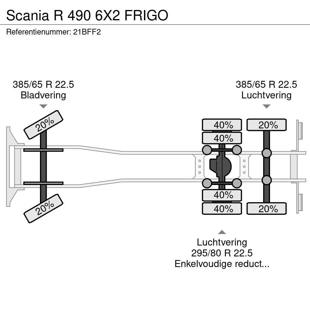 Scania R 490 6X2 FRIGO Camiões caixa temperatura controlada