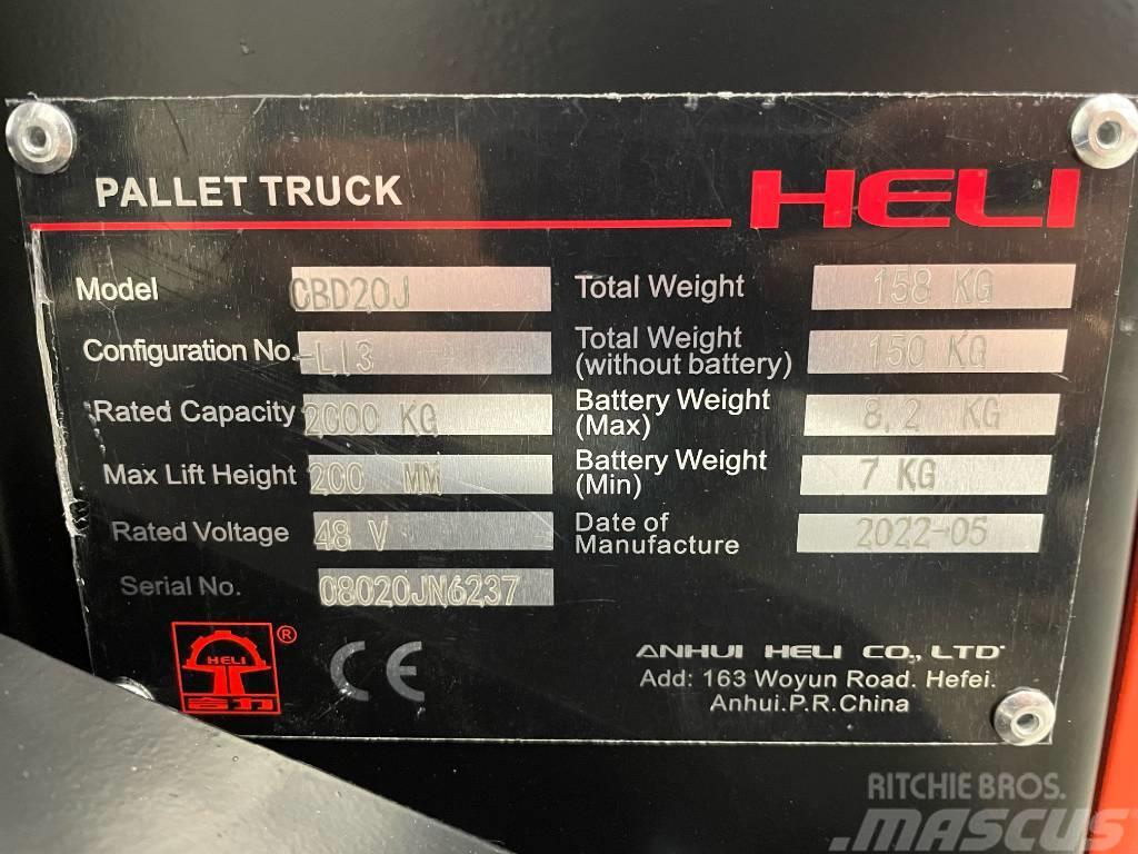 Heli CBD20J-LI3 - 2,0 tonns palletruck (PÅ LAGER) Porta palettes