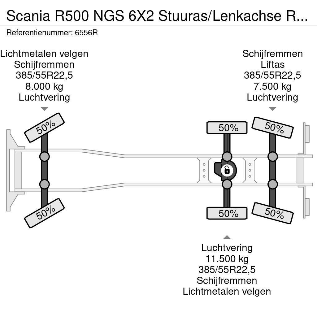 Scania R500 NGS 6X2 Stuuras/Lenkachse Retarder AHK Alcoa Camiões de chassis e cabine