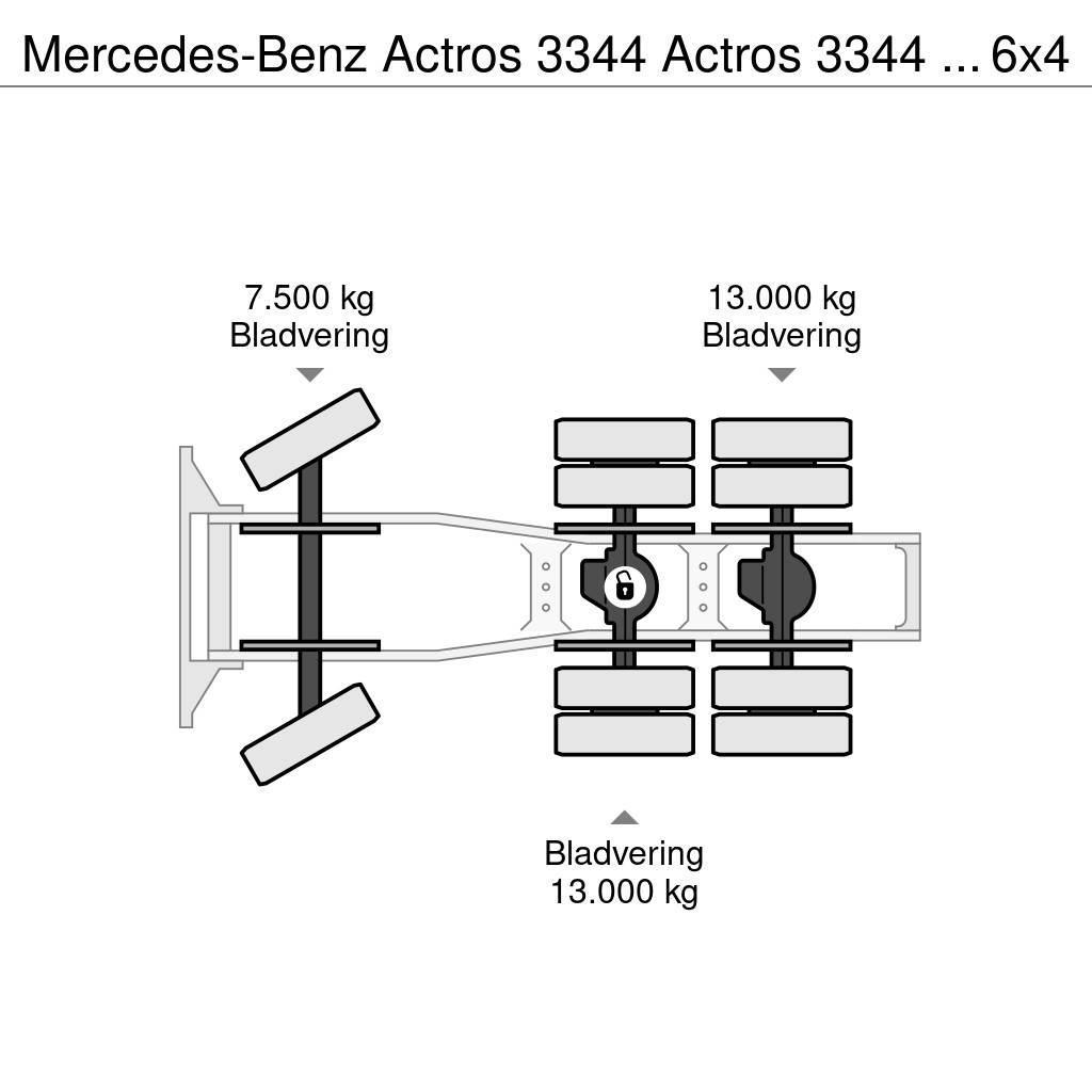 Mercedes-Benz Actros 3344 Actros 3344 Kipphydraulik 6x4 33Ton Tractores (camiões)