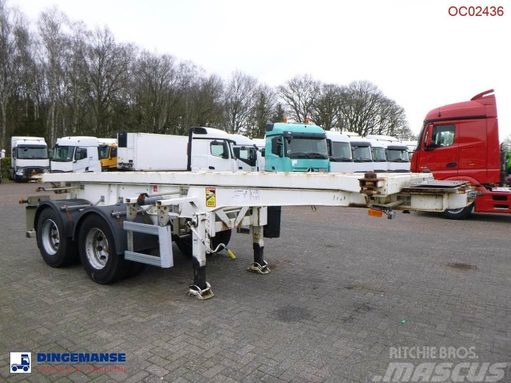 Robuste Kaiser 2-axle container chassis 20 ft. + tipping Semi Reboques Basculantes