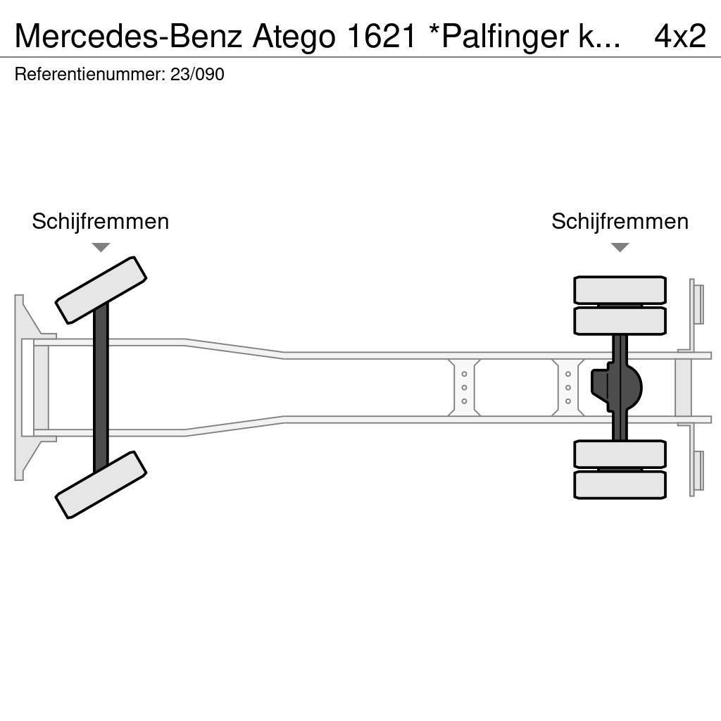 Mercedes-Benz Atego 1621 *Palfinger kraan*Containersysteem*lucht Camiões Ampliroll
