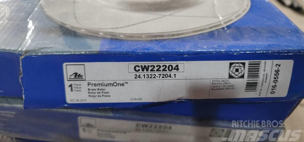  Ate  Disc Brake Rotor Front CW22204 Travőes