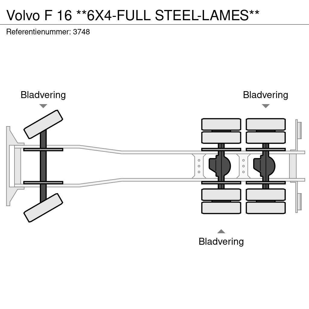 Volvo F 16 **6X4-FULL STEEL-LAMES** Camiões de chassis e cabine
