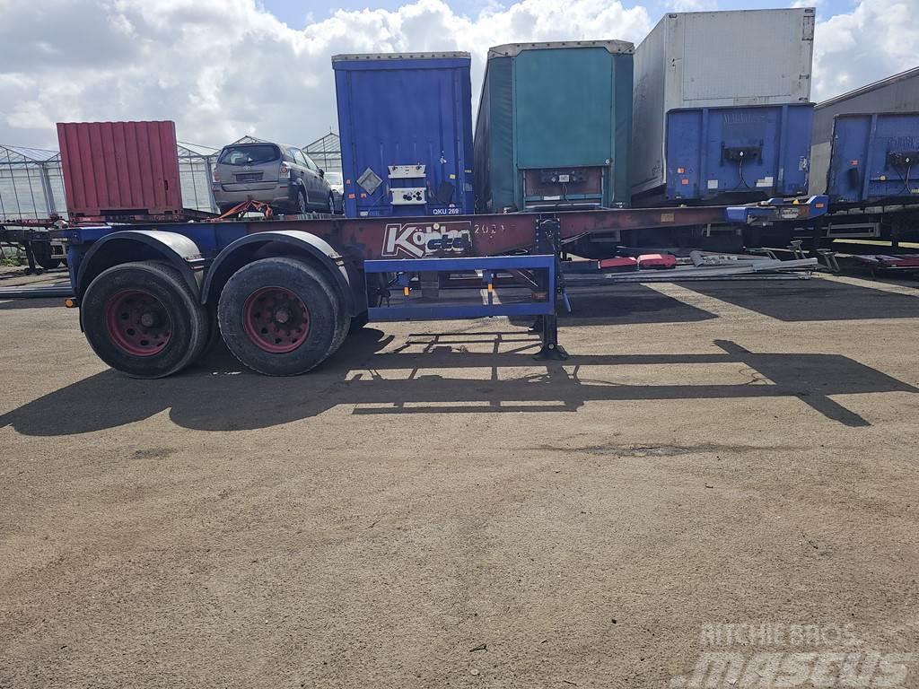Köhler Elmshorn 20 ft container chassis  steel springs do Semi Reboques Porta Contentores