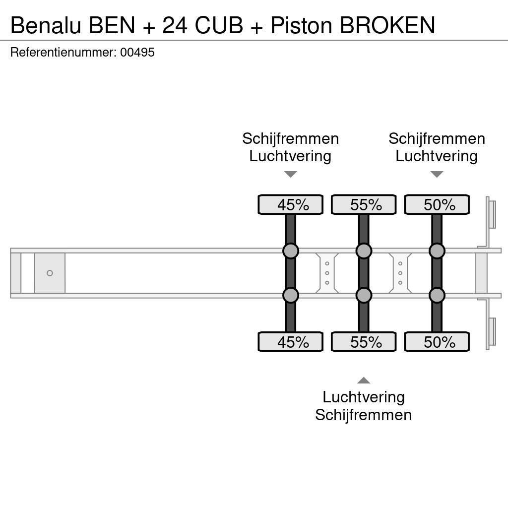 Benalu BEN + 24 CUB + Piston BROKEN Semi Reboques Basculantes