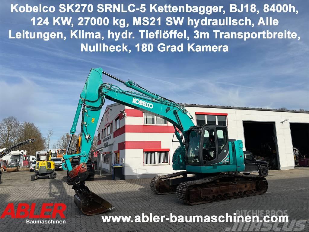 Kobelco SK270 SRNLC-5 Kettenbagger Kurzheck MS21 Klima Escavadoras de rastos