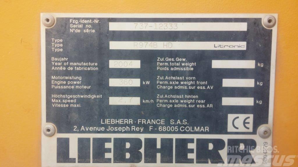Liebherr R 974 B HD Escavadoras de rastos
