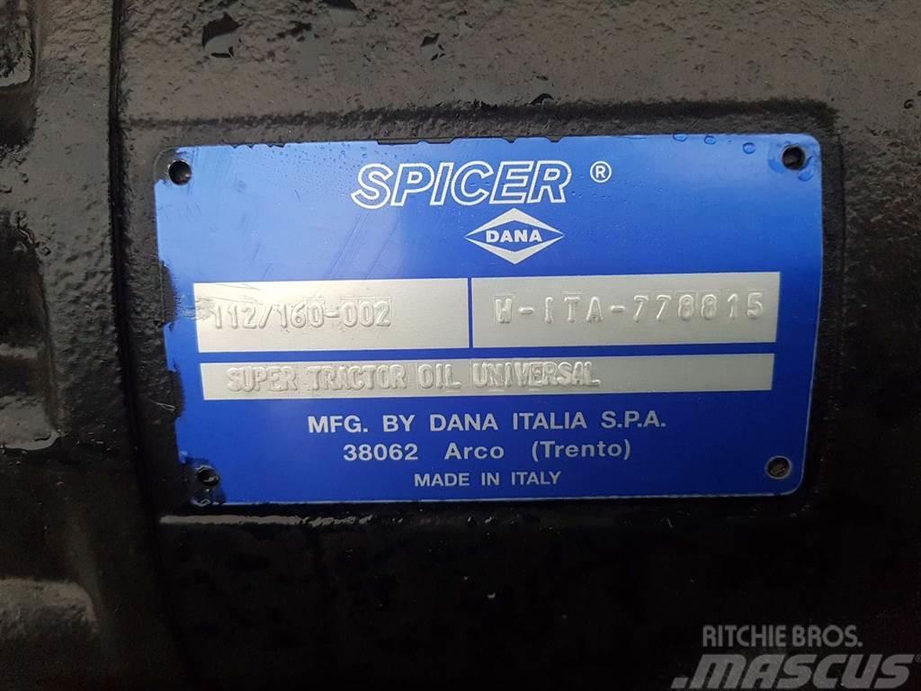Redrock TH301-Spicer Dana 112/160-002-Axle/Achse/As Eixos