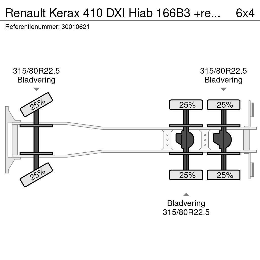 Renault Kerax 410 DXI Hiab 166B3 +remote Camiões grua