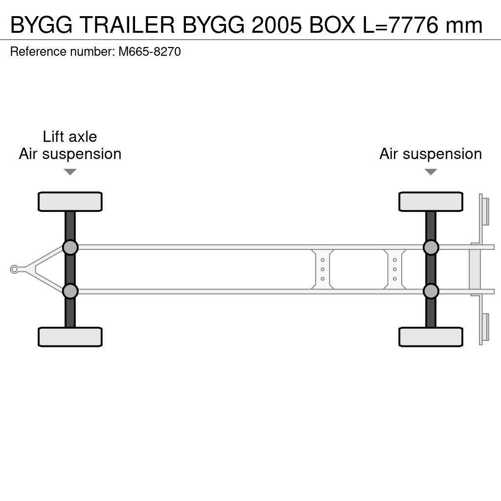  Bygg TRAILER BYGG 2005 BOX L=7776 mm Reboques de caixa fechada