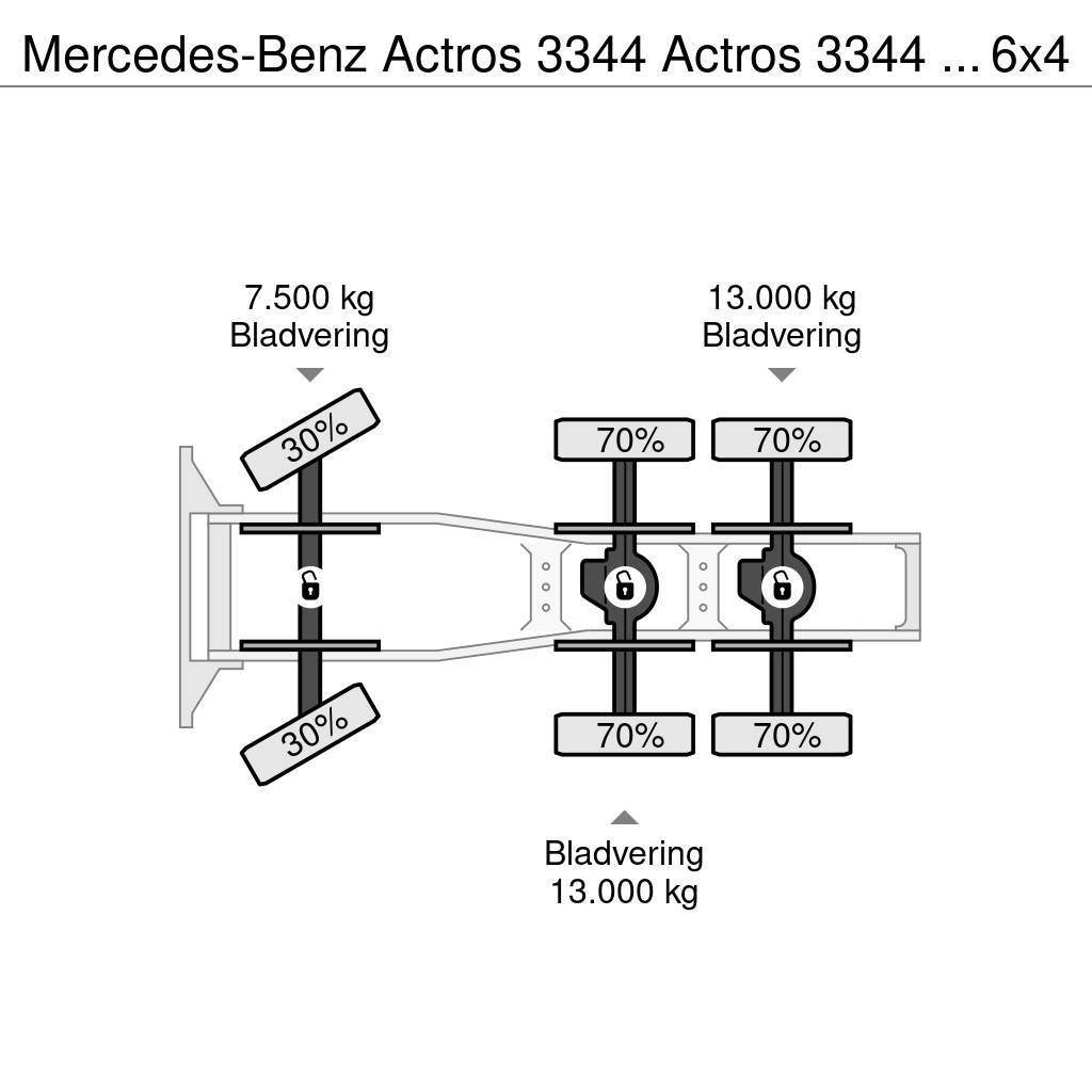 Mercedes-Benz Actros 3344 Actros 3344 Kipphydraulik 6x4 33Ton Tractores (camiões)