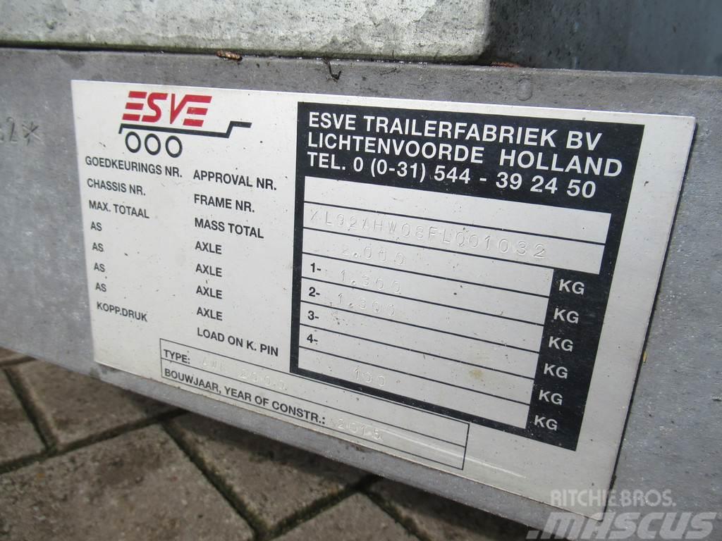  E.S.V.E AWK 2000 Kipper Gesloten Vloeistof Contain Reboques de caixa fechada