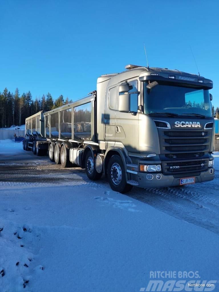 Scania R730 - 58 m3 yhdistelmä LB10x4*6HNB Camiões basculantes