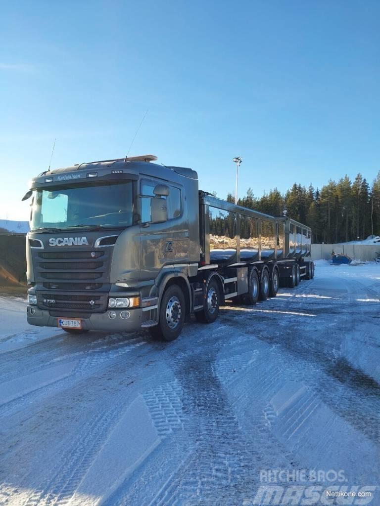 Scania R730 - 58 m3 yhdistelmä LB10x4*6HNB Camiões basculantes