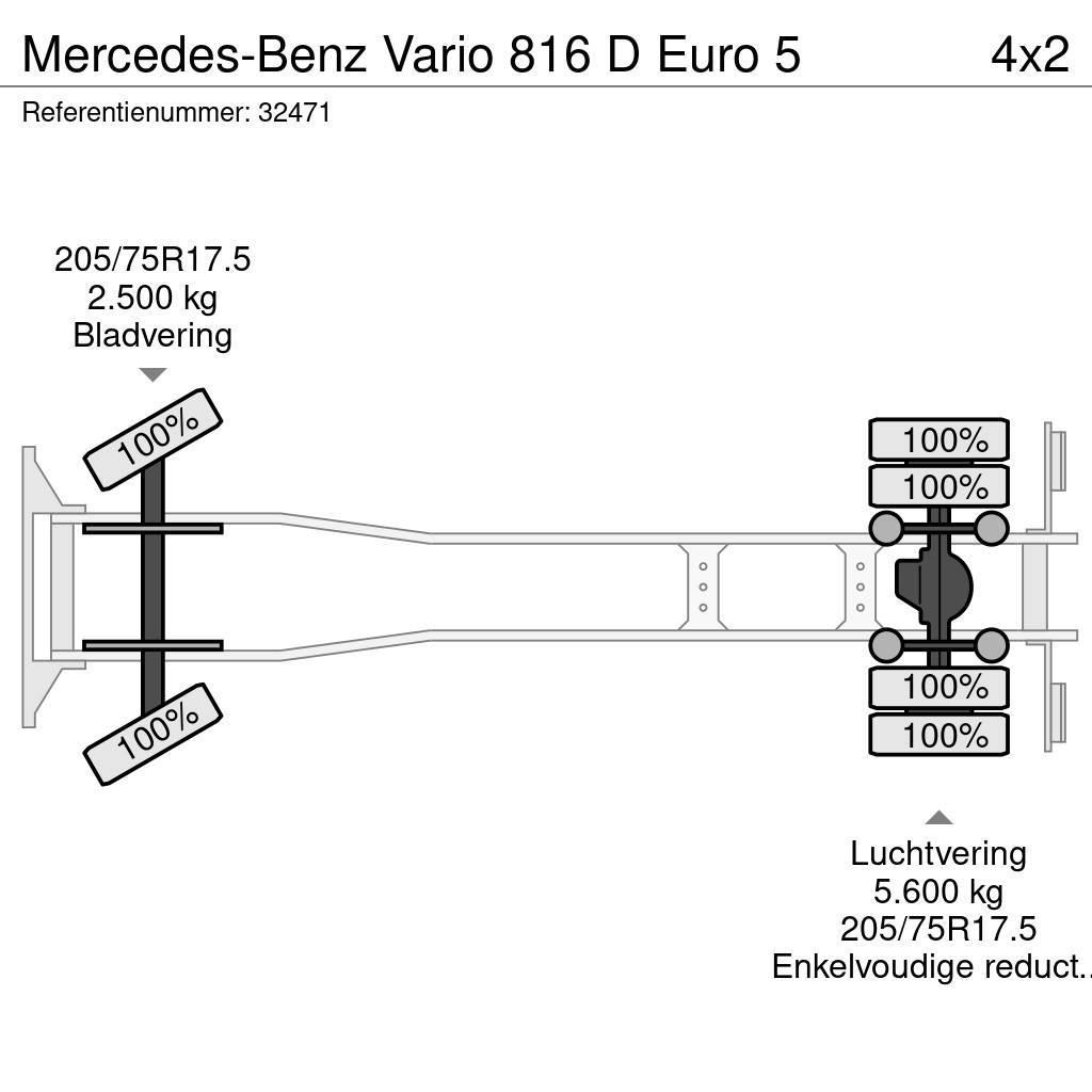 Mercedes-Benz Vario 816 D Euro 5 Camiões de lixo