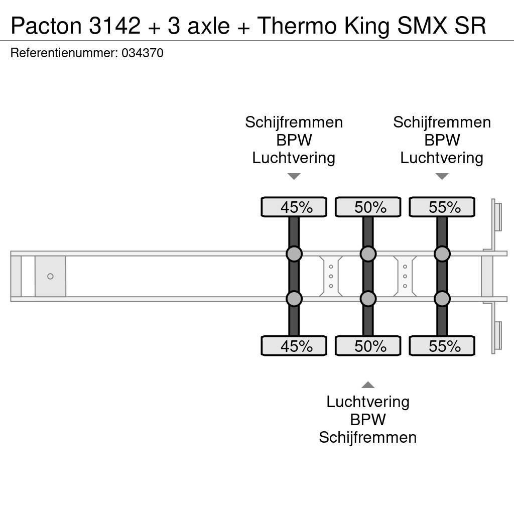 Pacton 3142 + 3 axle + Thermo King SMX SR Semi Reboques Isotérmicos