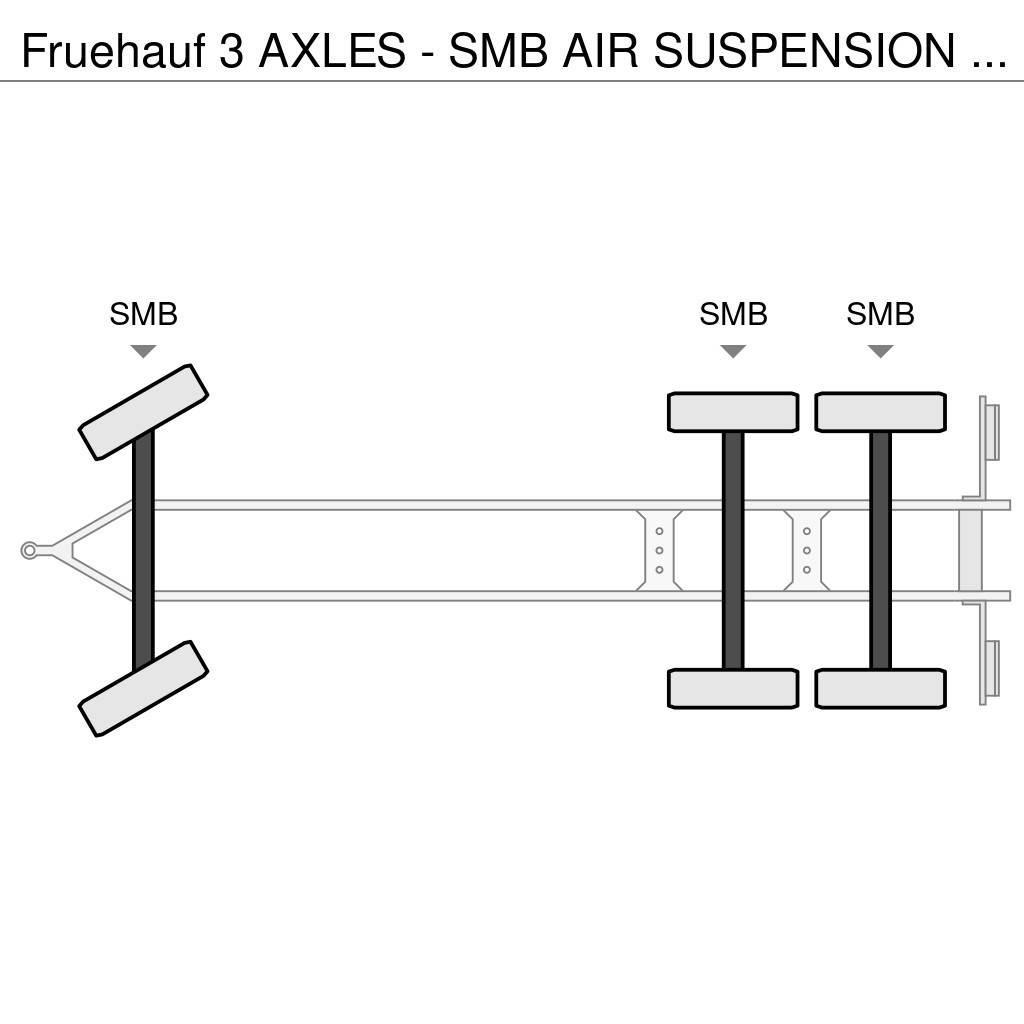 Fruehauf 3 AXLES - SMB AIR SUSPENSION - GOOD STATE Reboques de cortinas laterais