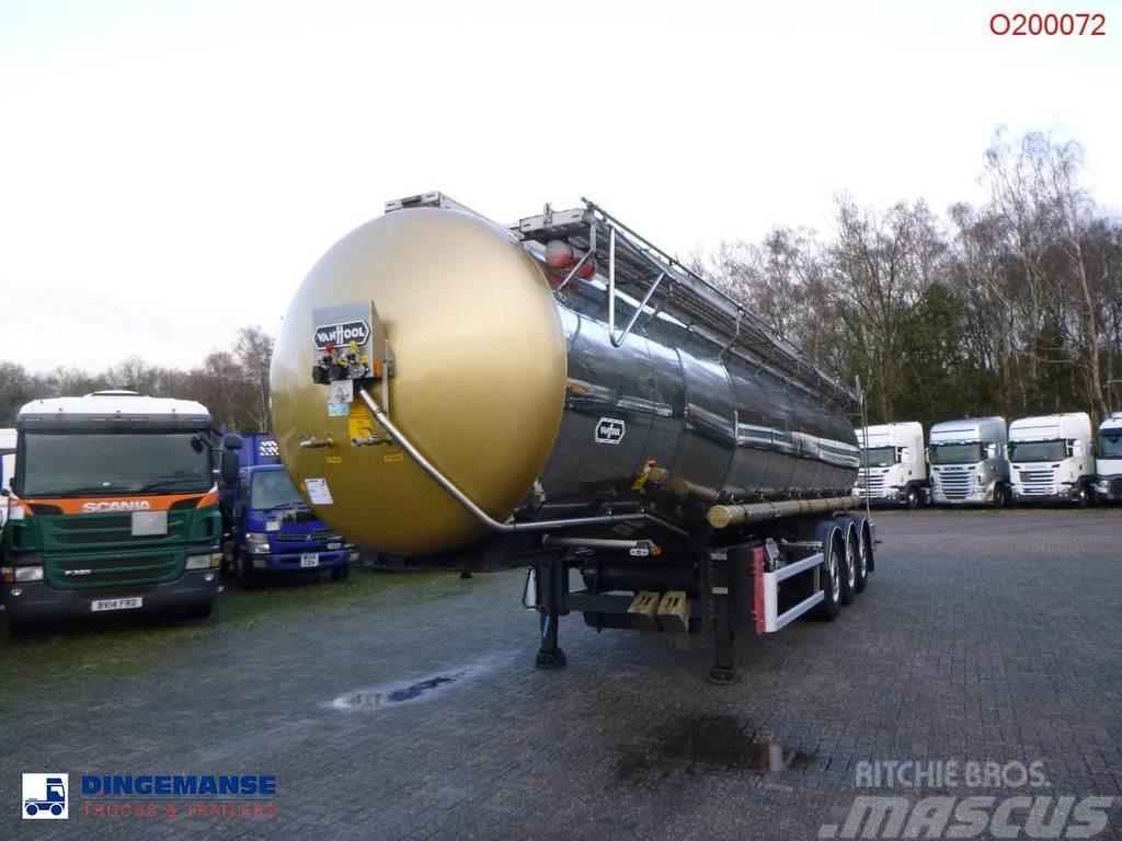 Van Hool Chemical tank inox L4BH 30 m3 / 1 comp / ADR 29/08 Semi Reboques Cisterna