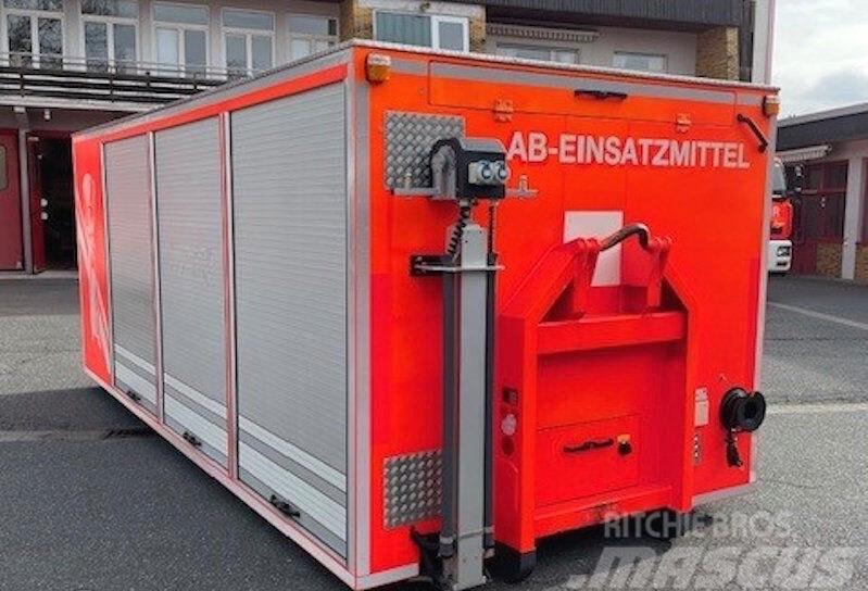  Abrollcontainer Werkstattcontainer Feuerwehr Contentores especiais