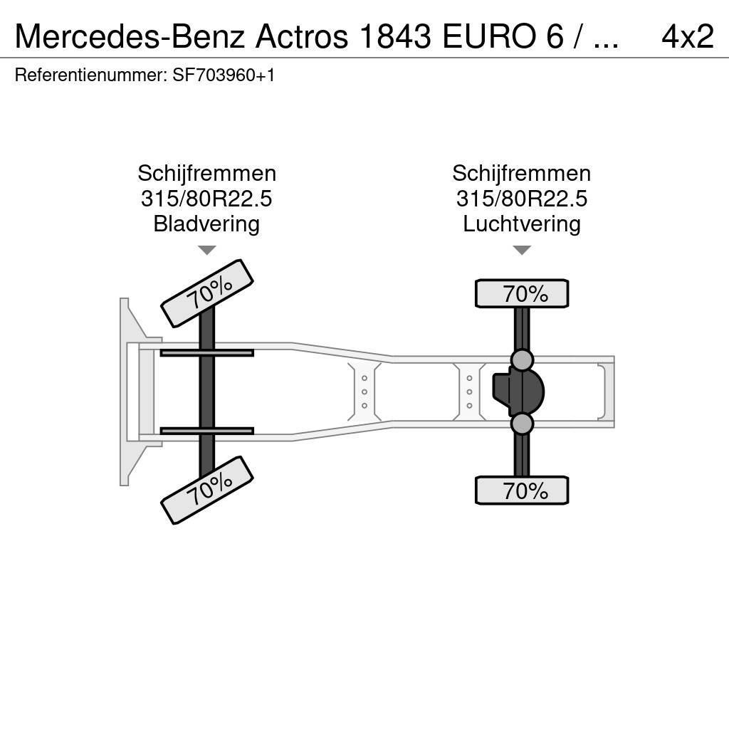 Mercedes-Benz Actros 1843 EURO 6 / PTO Tractores (camiões)
