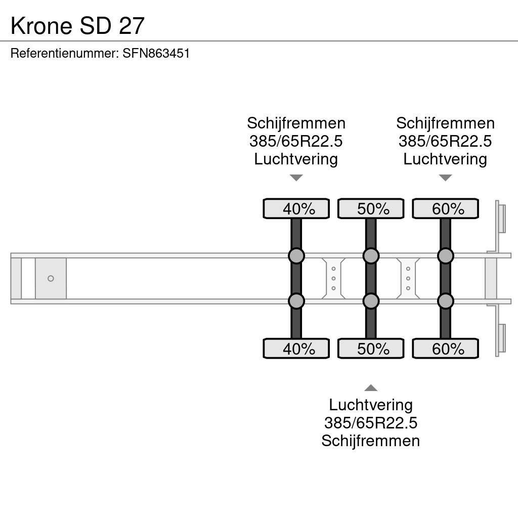 Krone SD 27 Semi Reboques estrado/caixa aberta