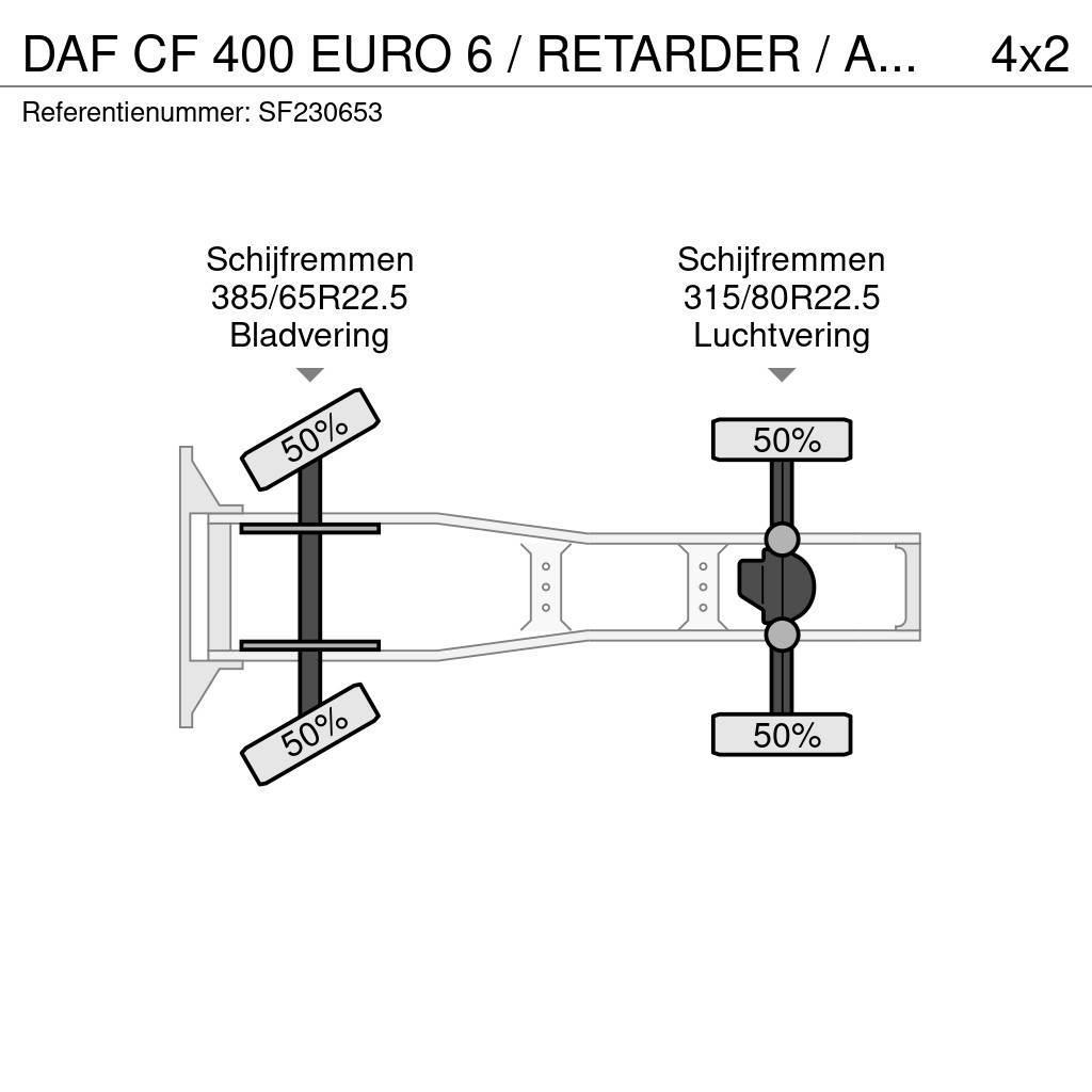 DAF CF 400 EURO 6 / RETARDER / AIRCO Tractores (camiões)