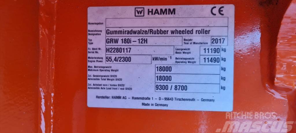 Hamm GRW 180i-12H Cilindros Compactadores de pneus