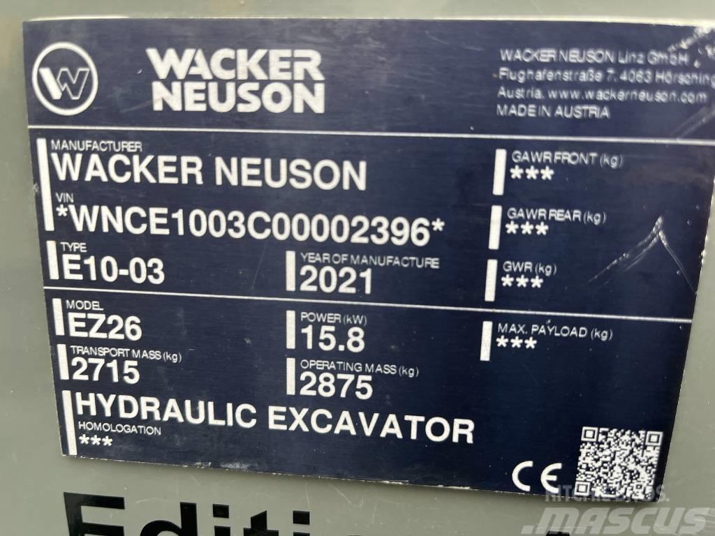 Wacker Neuson EZ 26 Mini Escavadoras <7t