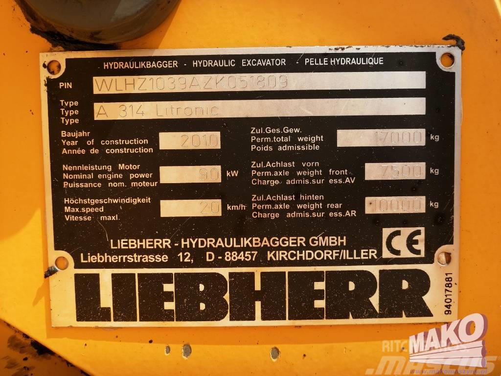Liebherr A 314 Litronic Escavadoras de rodas
