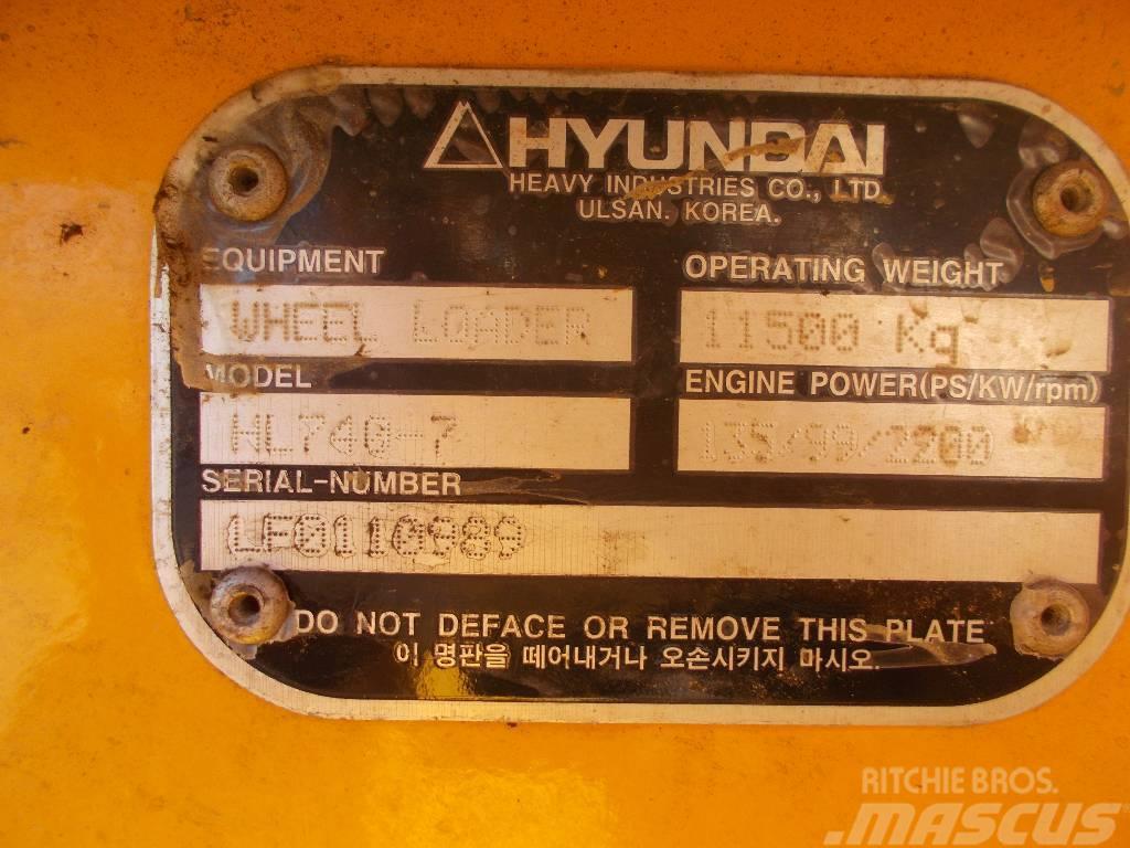 Hyundai HL 740-7 Pás carregadoras de rodas