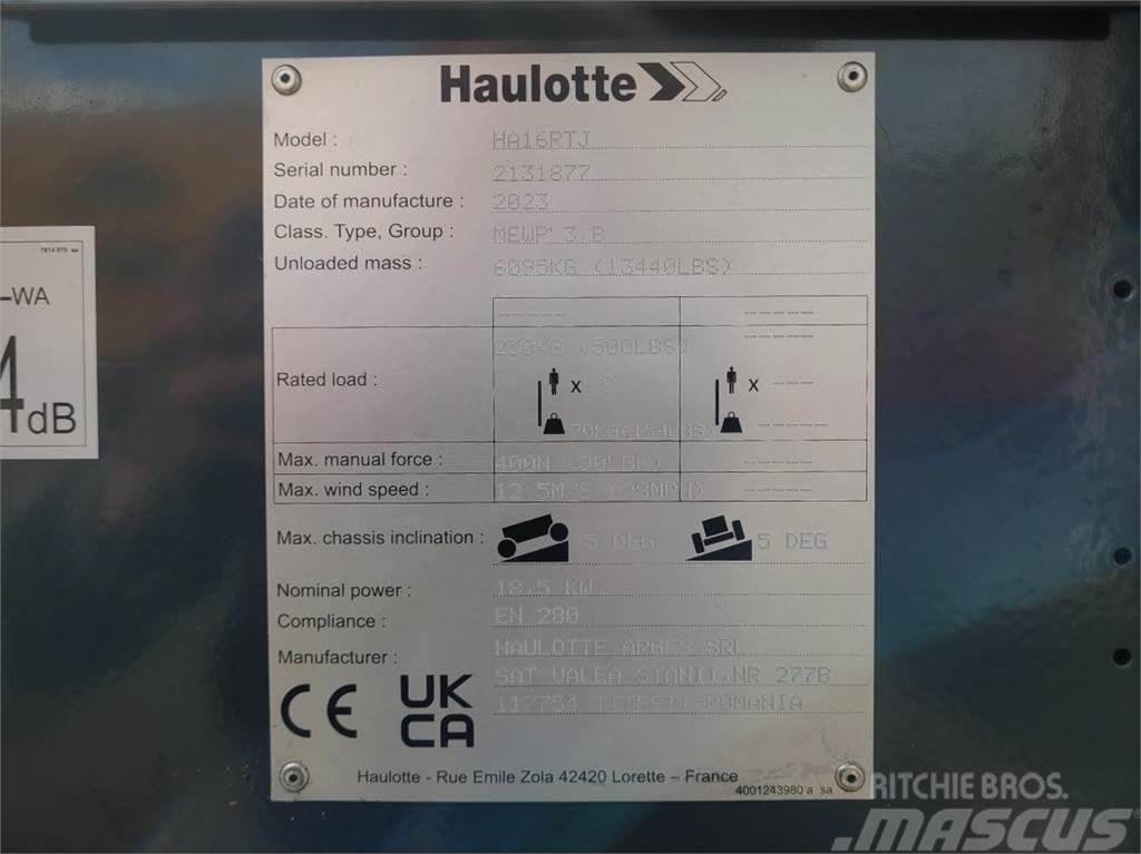 Haulotte HA16RTJ Valid Inspection, *Guarantee! Diesel, 4x4 Elevadores braços articulados