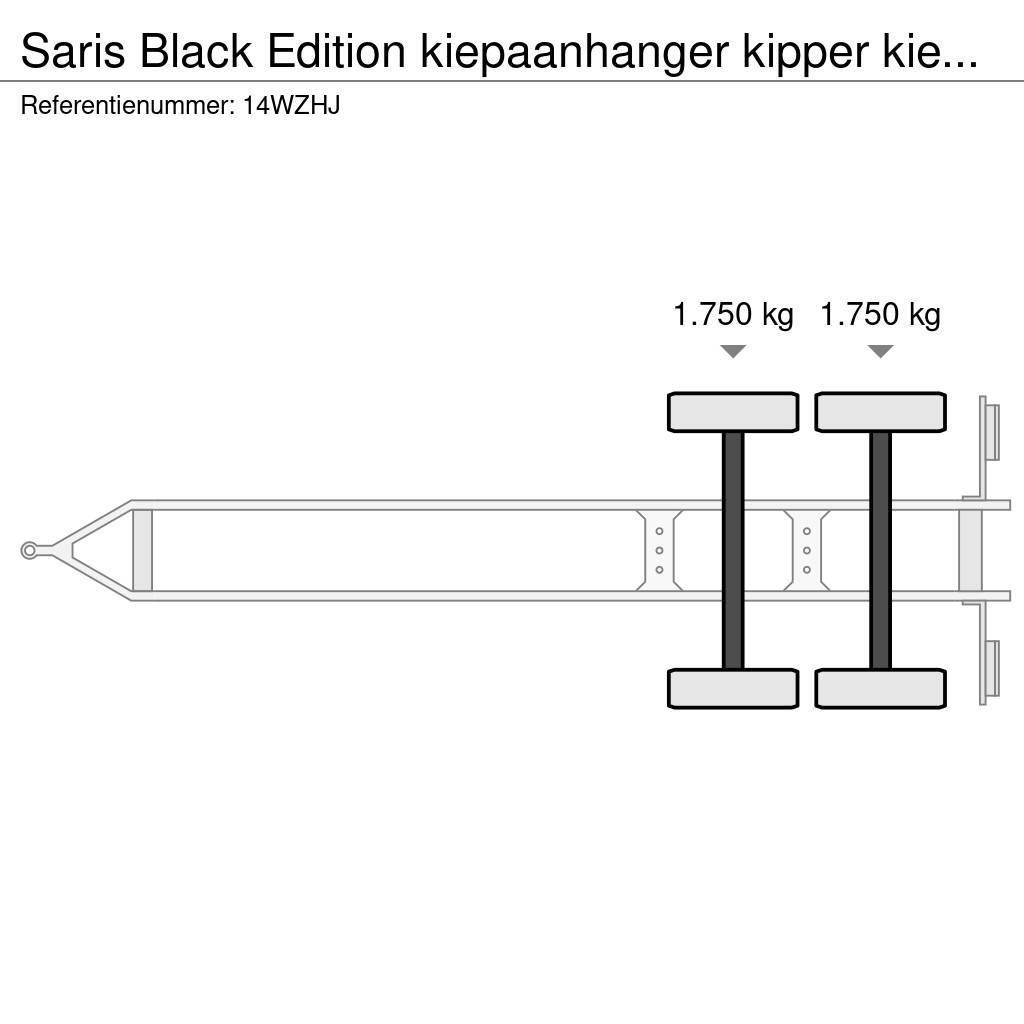 Saris Black Edition kiepaanhanger kipper kieper 3500kg H Reboques de cortinas laterais