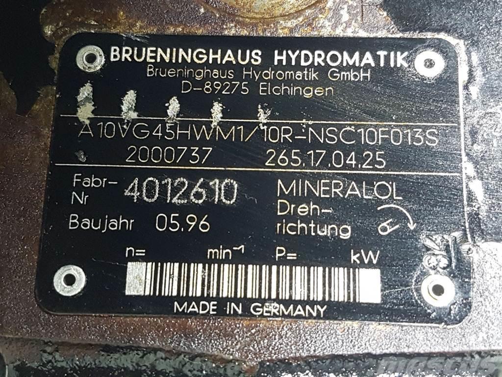 Brueninghaus Hydromatik A10VG45HWM1/10R-R902000737-Drive pump/Fahrpumpe Hidráulica