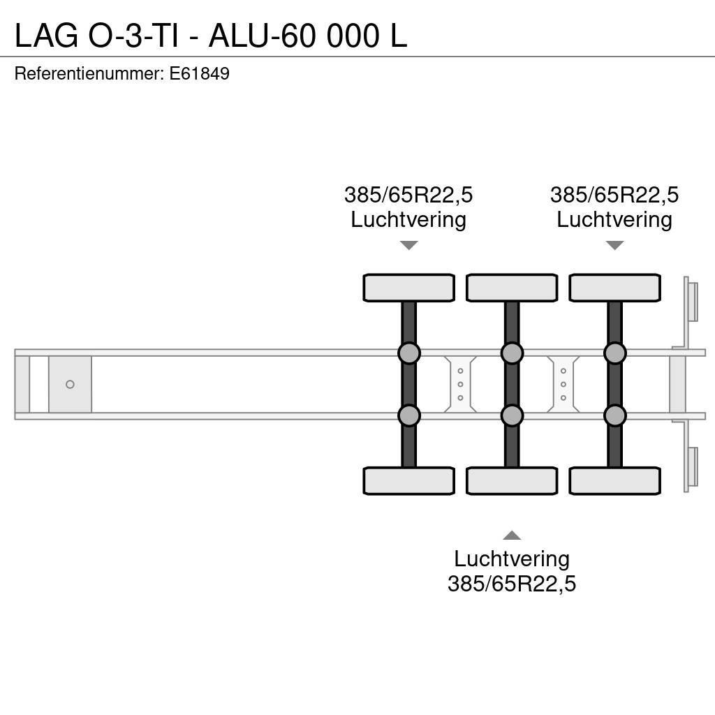 LAG O-3-TI - ALU-60 000 L Semi Reboques Cisterna
