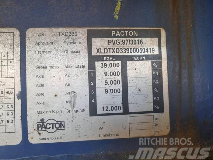 Pacton TXD 339 | Air suspension | BPW ECO P drum Semi Reboques estrado/caixa aberta