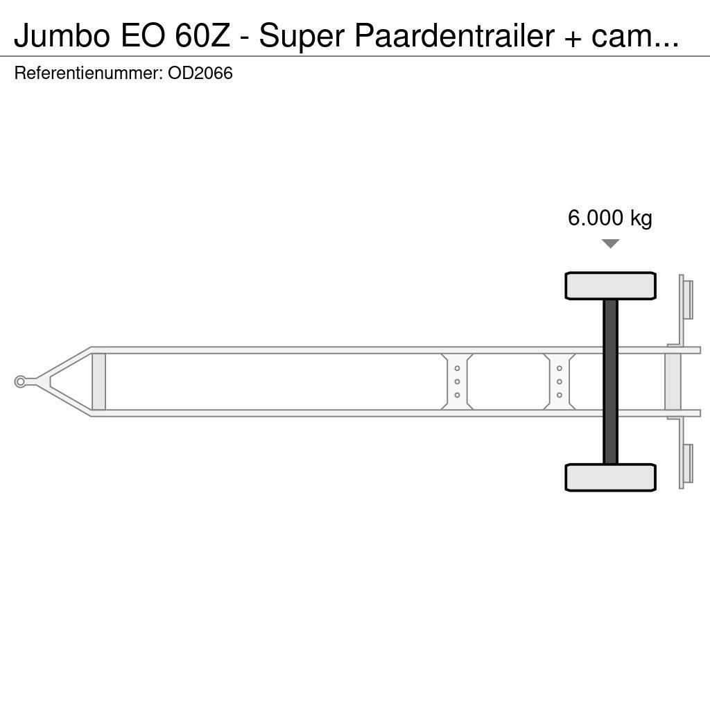Jumbo EO 60Z - Super Paardentrailer + camper GEEN BTW! Reboques transporte animais