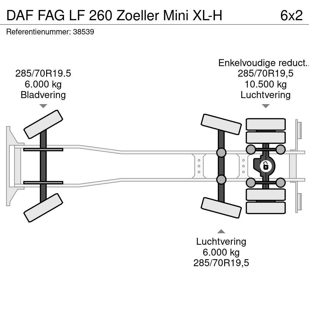 DAF FAG LF 260 Zoeller Mini XL-H Camiões de lixo