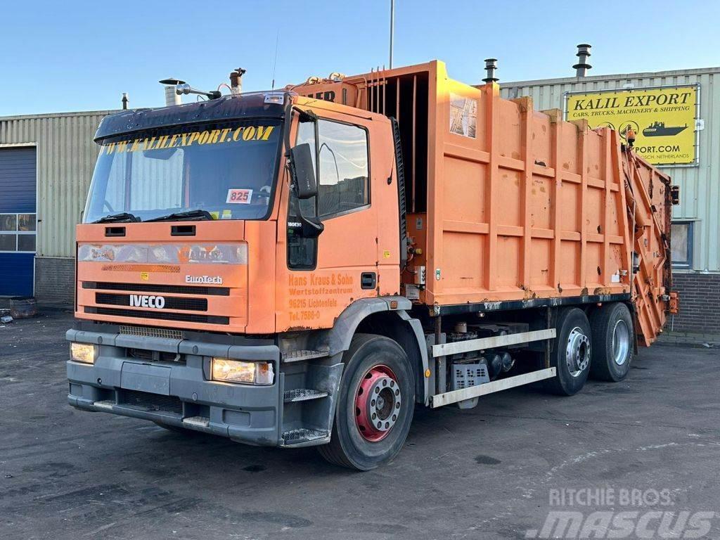 Iveco 180E30 Garbage Truck 6x2 Haller Good Condition Camiões de lixo