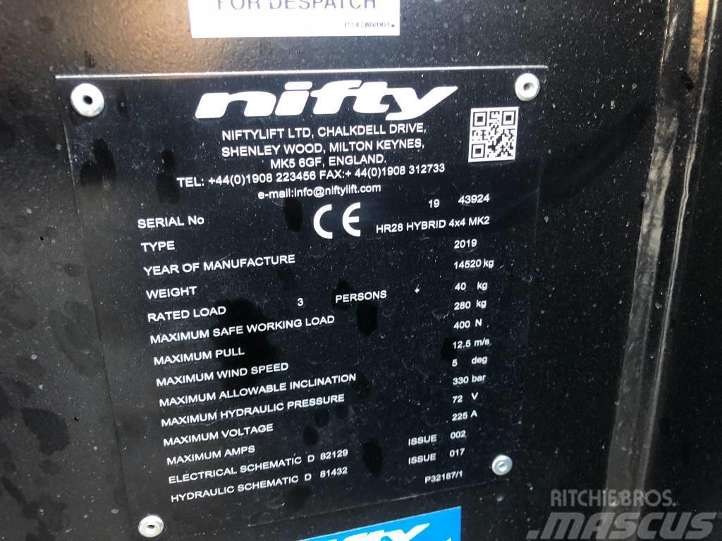 Niftylift HR28 Hybrid 4x4 MK2 Elevadores braços articulados